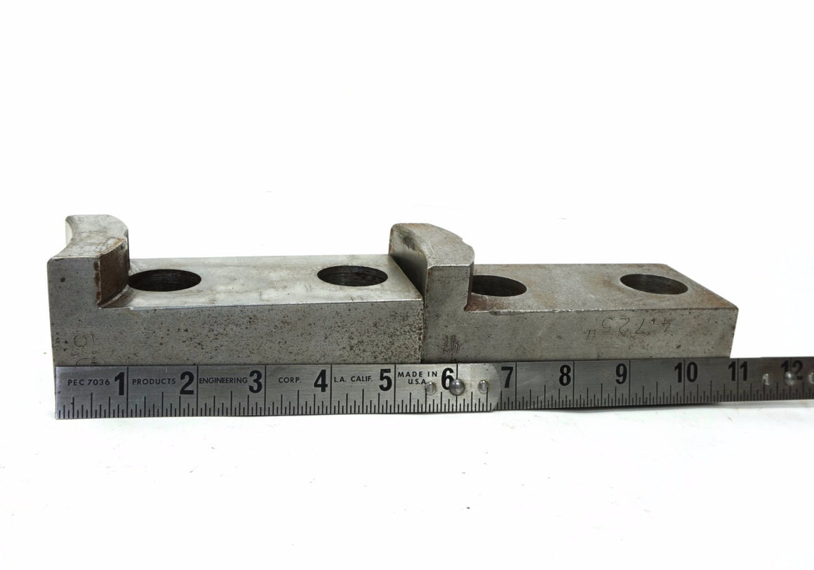 Set of 2 Daco 7" x 4.725" Soft Jaw Standard Tongue & Groove for 15" lathe Chuck