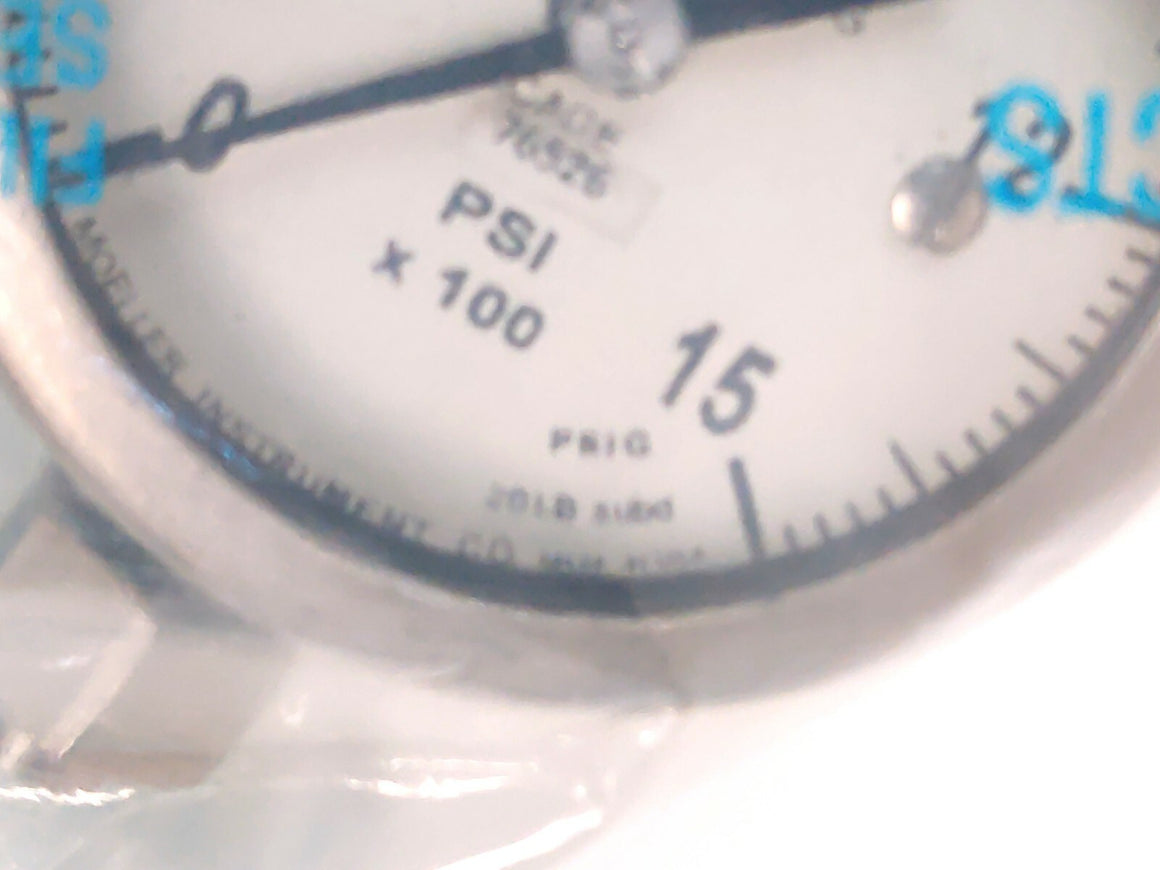 Moeller 2 1/2" Dial Pressure Gage 1500 Psi MIL-G-18997 Scuba Diving