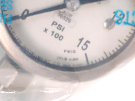 Moeller 2 1/2" Dial Pressure Gage 1500 Psi MIL-G-18997 Scuba Diving