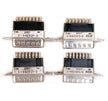 QTY: 4 AMP DB15 1-842921-9 D Sub Plug Male 15-Pin Connector
