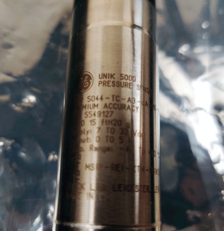 GE Unik 5000 Pressure Tensor PMP 5044-TC-A3-CA-HO-PE 1/4 NPT Female, 0-6.5 Psi - 