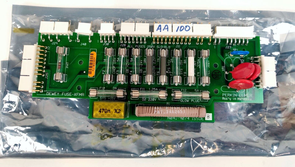 PerkinElmer N041-9071 (N0419071) Dewey Fuse XMR PCB Board for AAnalyst 100