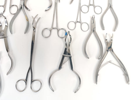 Lot x 25 Dental Scissors Set Forceps SS, Miltex, Misdom-F, Hu-Friedy, Dixon - 