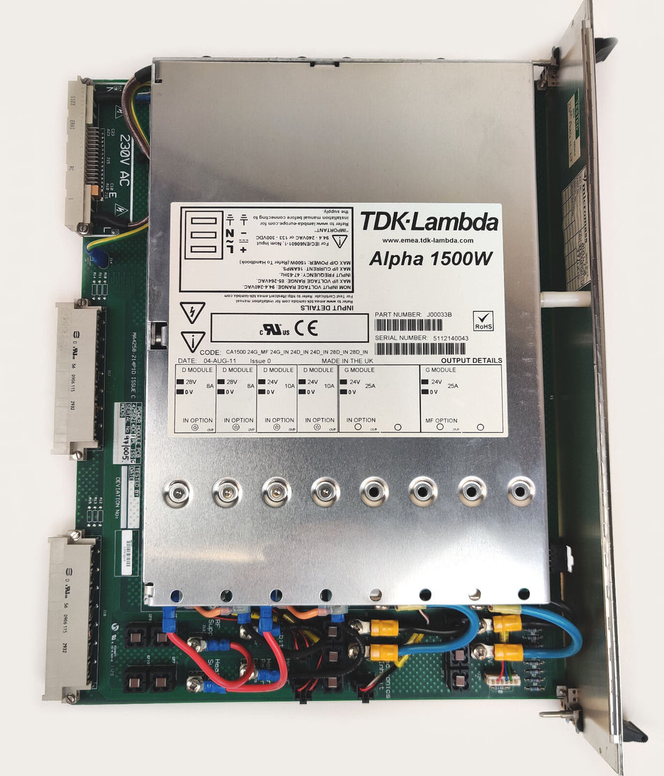 TDK Lambda Alpha 1500W Modular Power Supply J00033B for Waters Xevo G2. Working