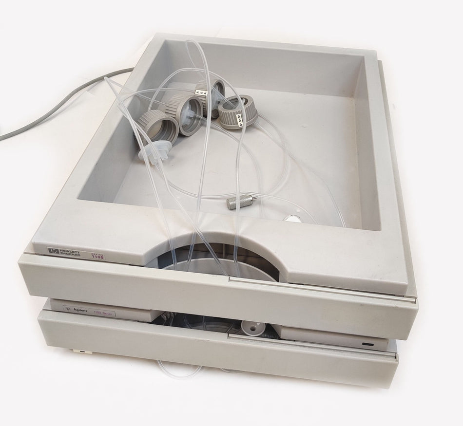 Agilent G1379A Micro Vacuum Degasser with Solvent Tray 1100 Series HPLC. Working