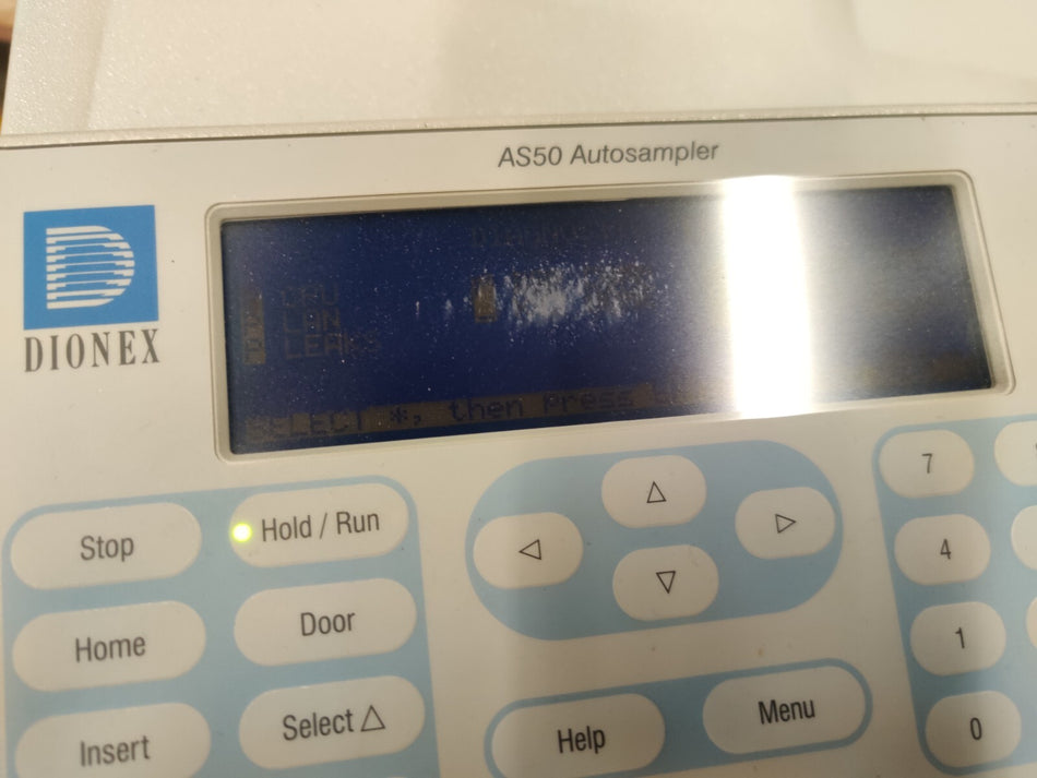 Dionex AS50 Autosampler Display Module. Working