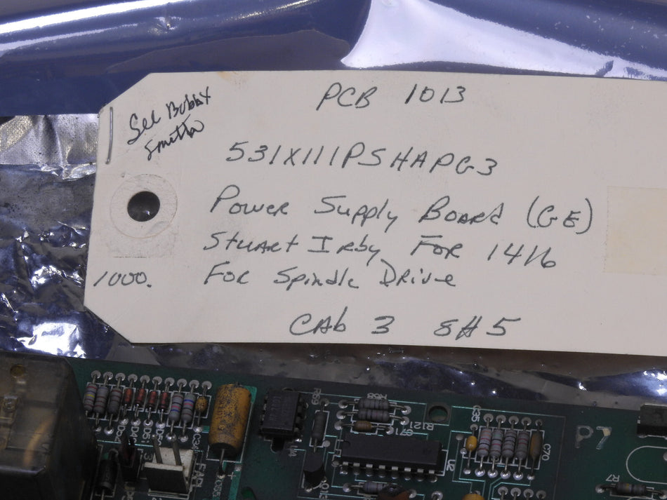 General Electric 531X111PSHAPG3 Power Supply Module Circuit Board Spindle Unit