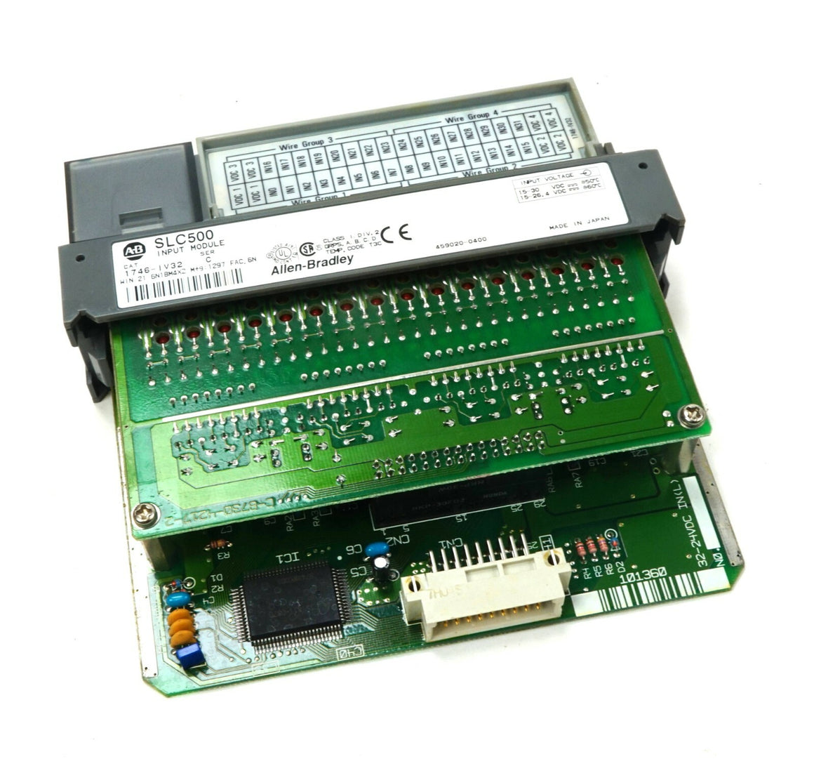 Allen Bradley SLC 500 1746-IV32 Series C 32 Ch. Input I/O Module 15-30 VDC