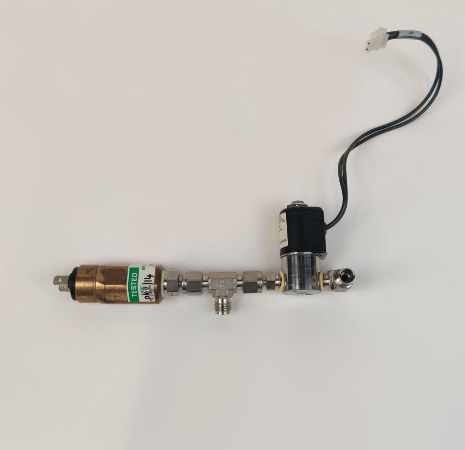 Bruker Microflex Pressure Sensor w Peter Paul 52X04160GB Solenoid Valve Working