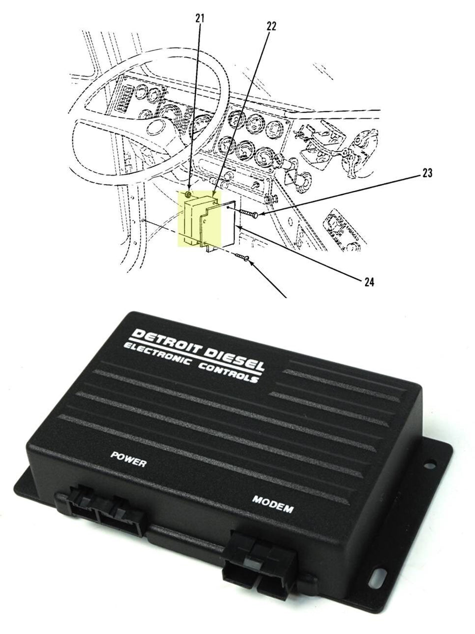 Detroit Diesel Detroit Diesel Electronic Controls Data Logger 23514077 for M916A 6x6 vehicles