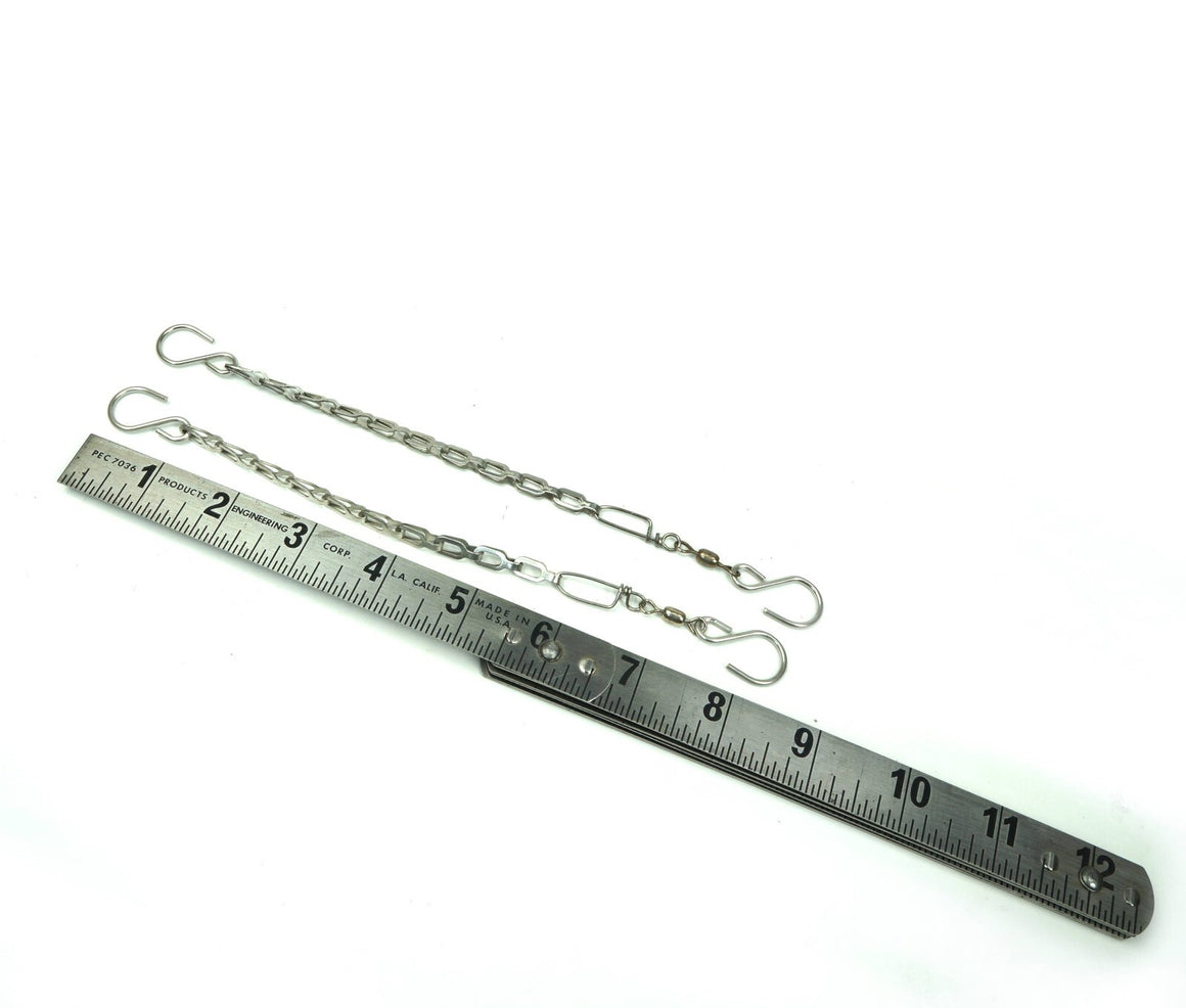 50Pcs Hanging Chain 8 3/4" Single Leg with S-Hook for Bird Feeder, Planters. NEW