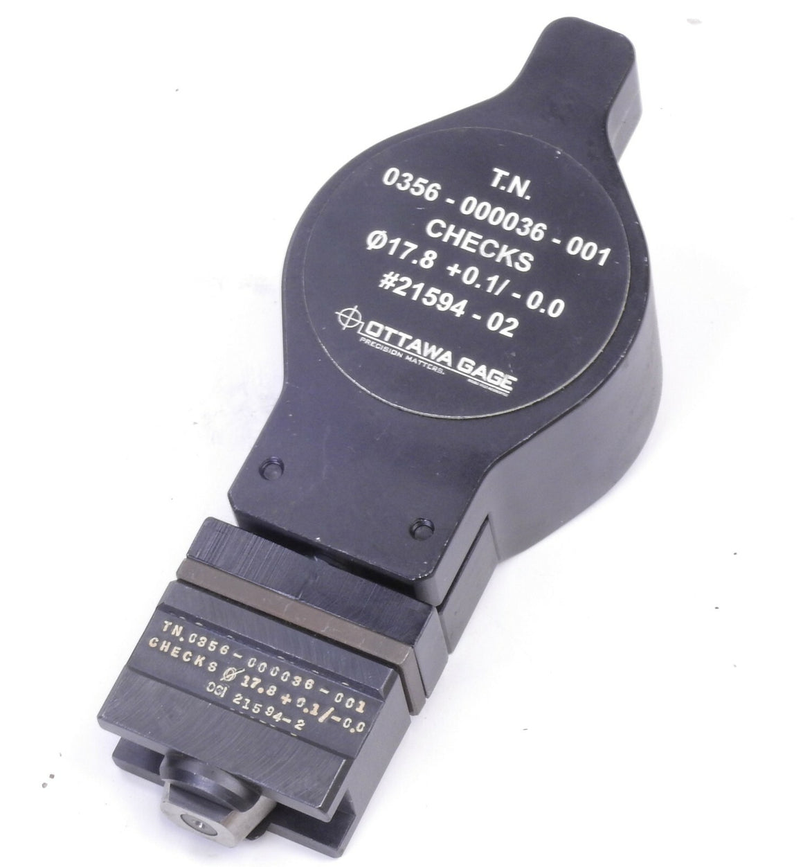 OGI 0356-000036-001 #21594-02 Countersink Chamfer Gage 17.8 mm Diameter