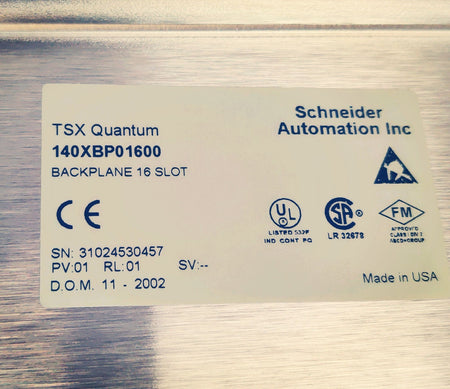 Schneider TSX Quantum 140CPS21400 Power Supply W 140XBP01600 Blackpalne 16 Slots