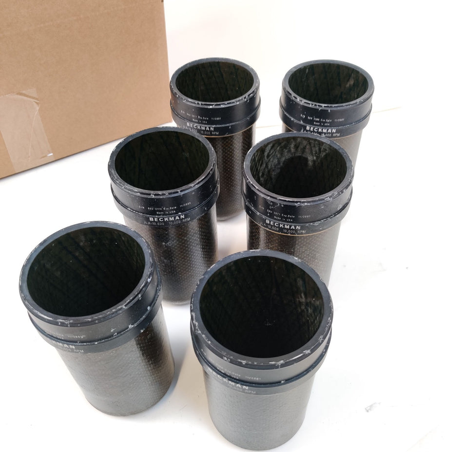 Beckman Coulter JLA-10.500 Centrifuge Biosafety Rotor Canister 10000 RPM 6Pcs