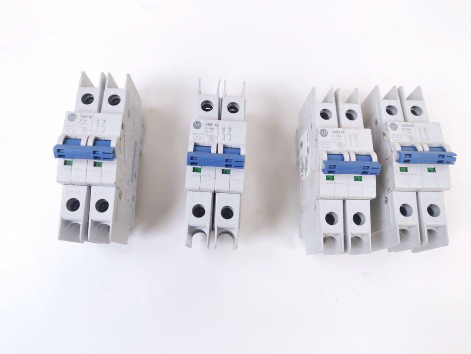 Allen Bradley 1489M Circuit Breaker 2 Pole 480Y/277V 50/60Hz 6A, 10A, 25A