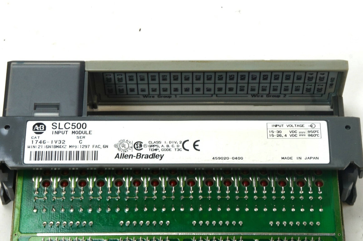 Allen Bradley SLC 500 1746-IV32 Series C 32 Ch. Input I/O Module 15-30 VDC