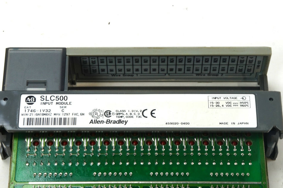 Allen Bradley SLC 500 1746-IV32 Series C 32 Ch. Input I/O Module 15-30 VDC