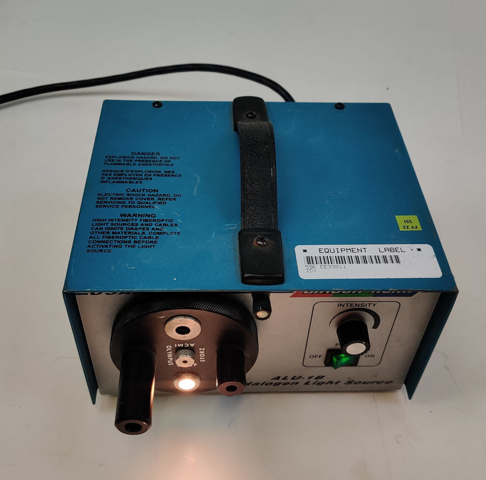 Circon Circon ACMI ALU-1B 150W Halogen Light Source for Borescopes, Fiber Optics Tested