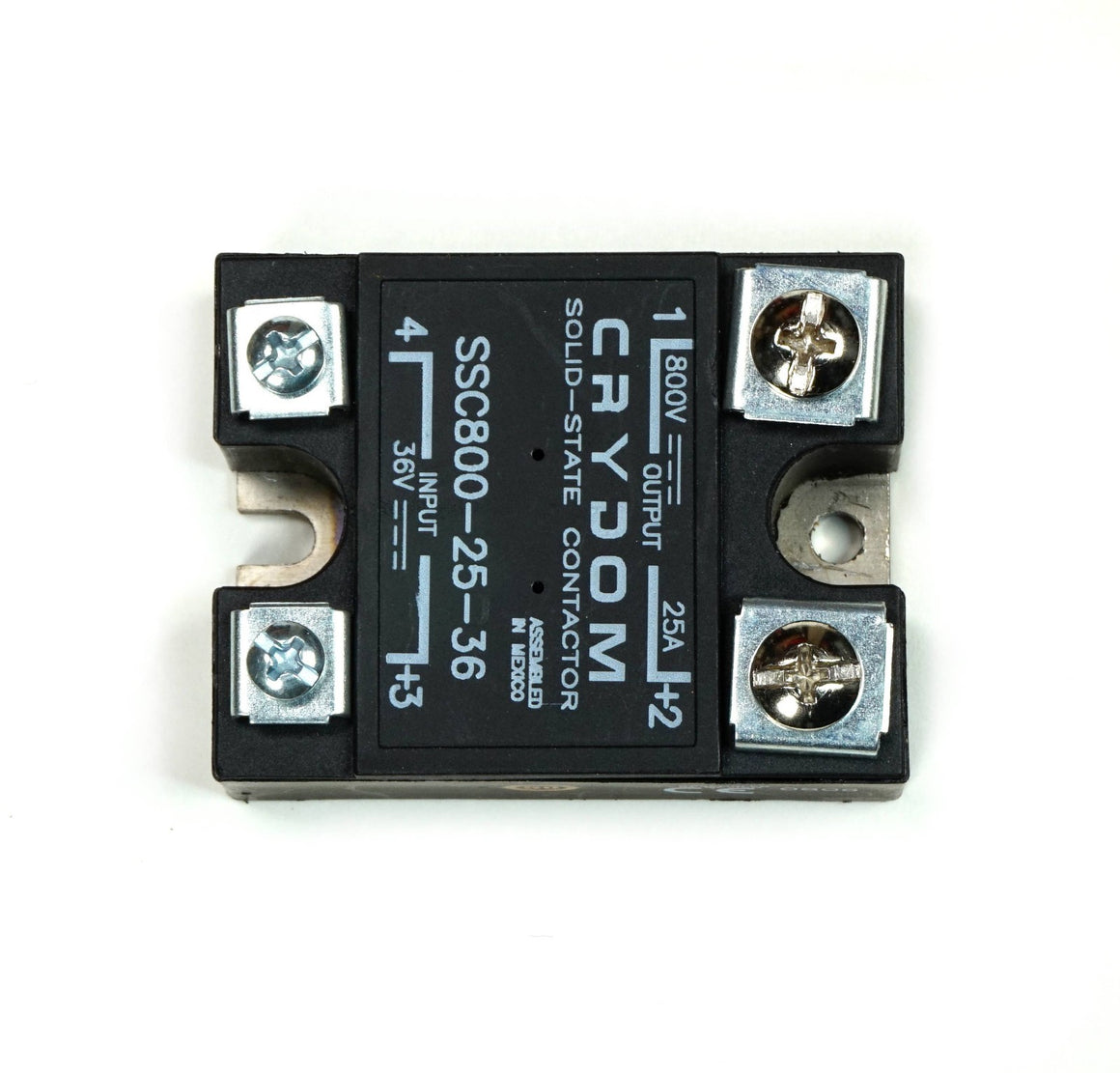Crydom SSC800-25-36 Solid State Relay Output 800 VDC 25 Amp Input 36V