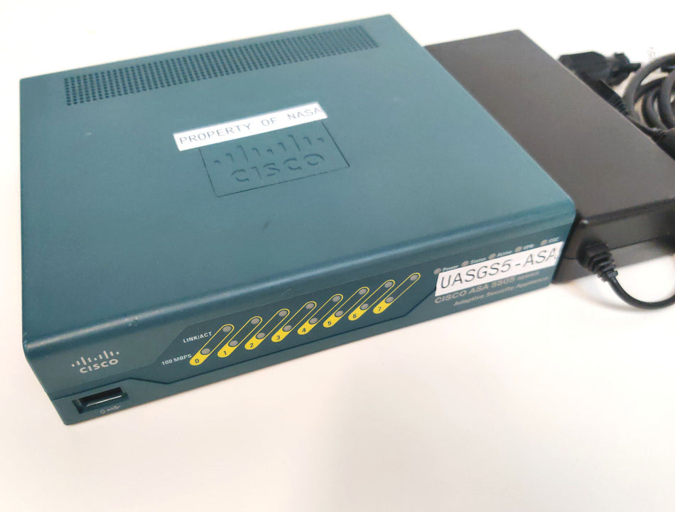 Cisco Cisco ASA 5505 Adaptive Security Appliance Firewall 150 Mbps w Power Adapter