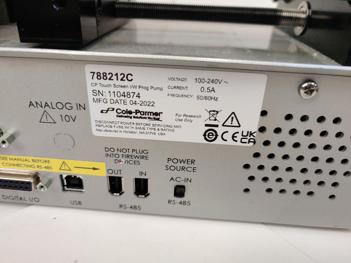 2022 KD Scientific Legato 210P Programmable Pump Infuse/Withdraw 788212C