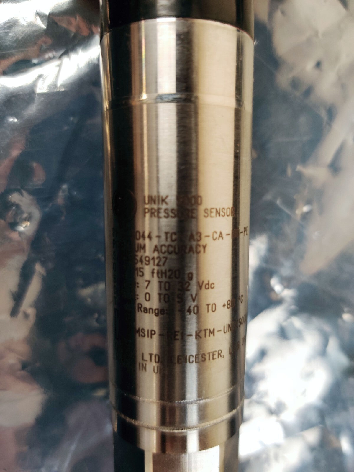 GE Unik 5000 Pressure Tensor PMP 5044-TC-A3-CA-HO-PE 1/4 NPT Female, 0-6.5 Psi - 