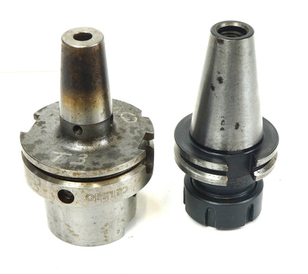 Schunk 208162 10mm HSK-A80 + Valenite CAT40 V40CT-SAC32 Collet Tool Holders - 
