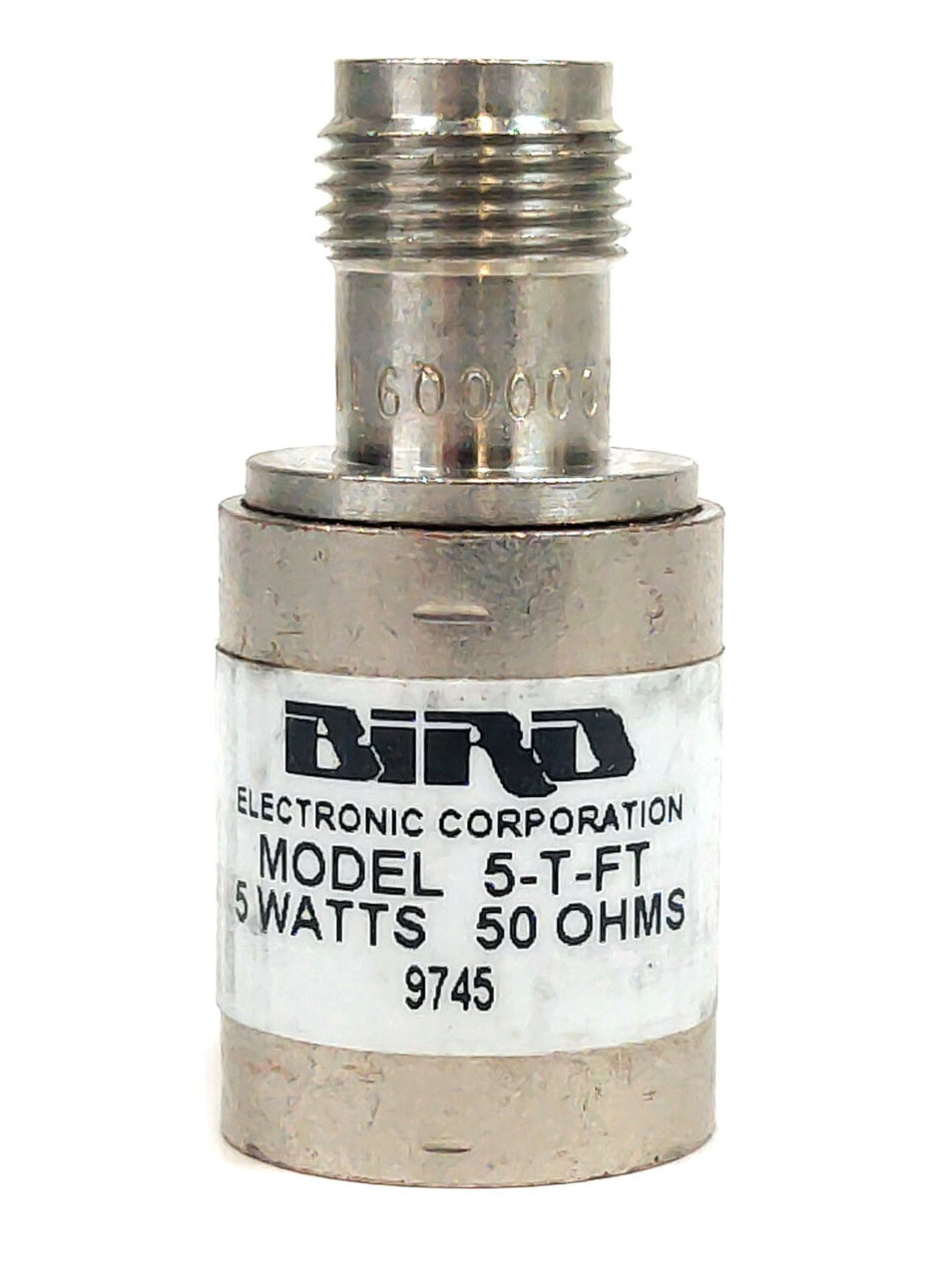 Bird Bird Technologies 5-T-FT TNC Female Connector RF Coaxial Termination 5W 4GHz 50O