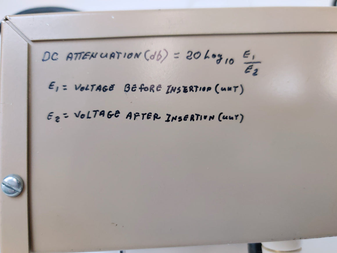 FAA Fabricated DC Attenuation Calibration Fixture compare Narda 61A1B