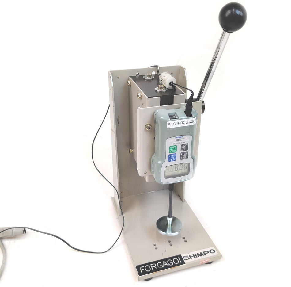 Shimpo FGE-50X Digital Force Gauge 50lb 22KG w/ FGS-5S Manual Leveler Test Stand