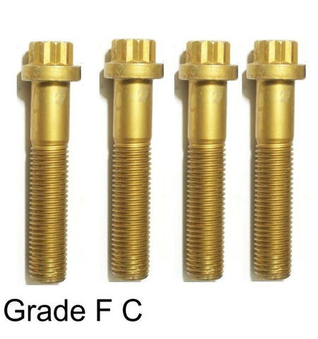 7/8"-9 x 4-1/2" 12 Point Flange Screw Coarse Hardened Steel Grade F C. Lot of 4
