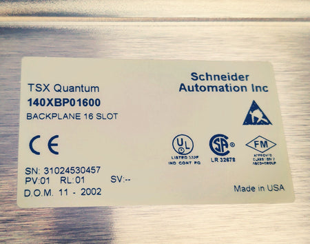 Schneider TSX Quantum 140CPS21400 Power Supply W 140XBP01600 Blackpalne 16 Slots