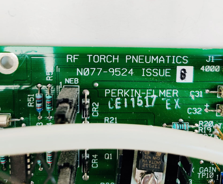 PerkinElmer RF Torch Pneumatics N077-9524 issue G w SMC PFM510-N01-1 Flow Sensor