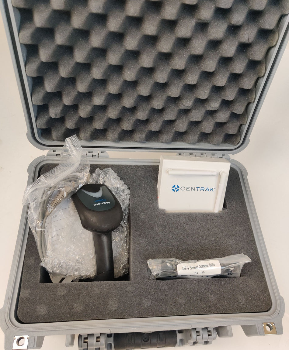 Gryphon GD4130-BK Barcode Scanner w/ Centrak RTLS Intouch Care Star IT100 & Case