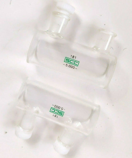 Fisher Scientific 14-385-982E Pair of Two Usable Cylindrical Cuvettes 5.000 w