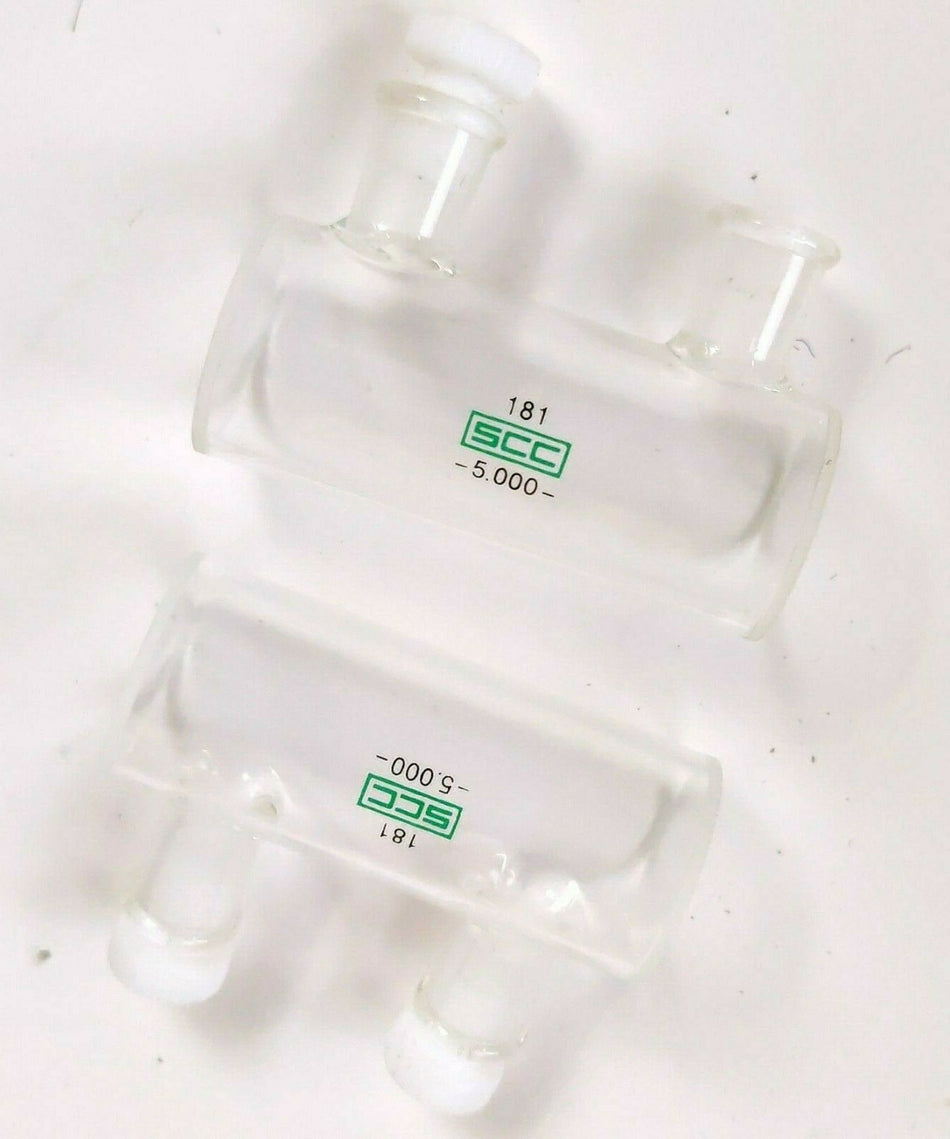 Fisher Scientific Fisher Scientific 14-385-982E Pair of Two Usable Cylindrical Cuvettes 5.000 w