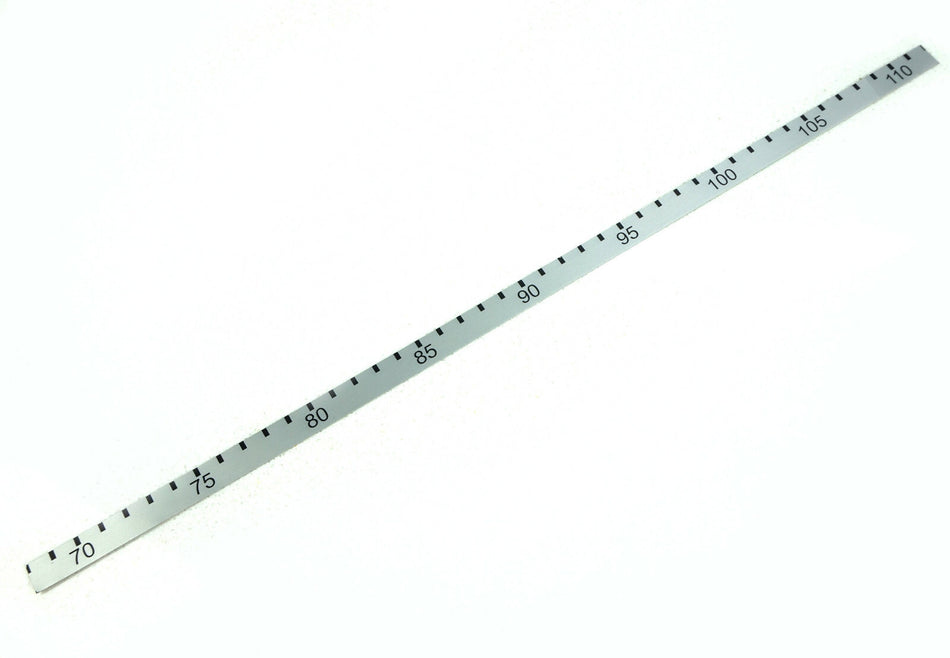 10PC Self Adhesive Scale Ruler 2586606-3 Aluminum Alloy 0.3037" Interv 13.364"L