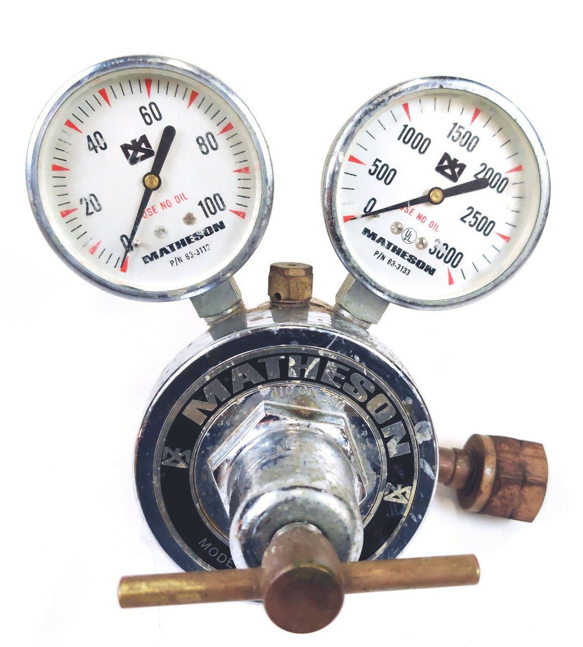Matheson 8-350 Dual Stage High Purity Gas Regulator 3,000 psi