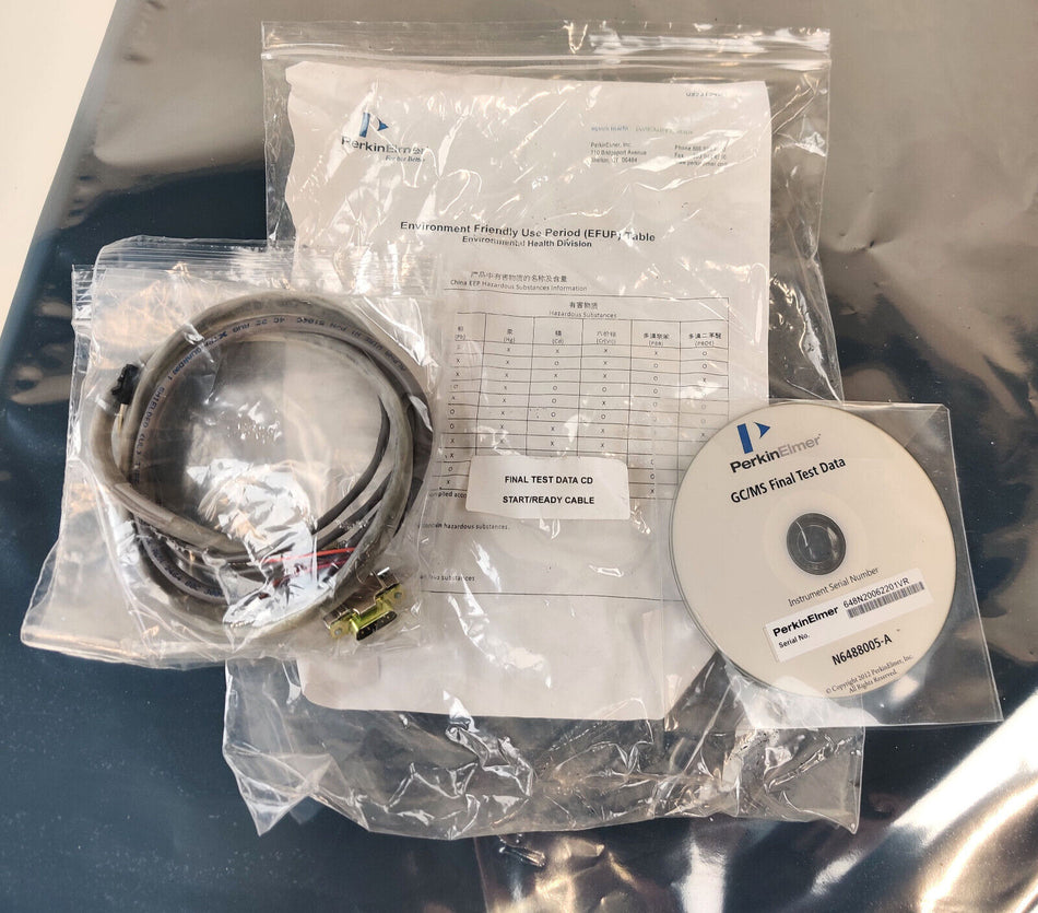 PerkinElmer N6488005-A GC/MS Final Test Data CD w Start Cable