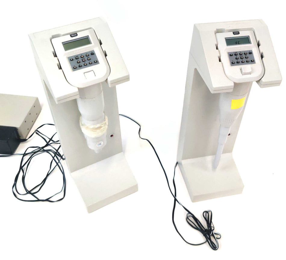 Rainin 2Pcs Rainin EDP Single Channel Electronic Pipette 10ml & 1000µL w Rapid Charger
