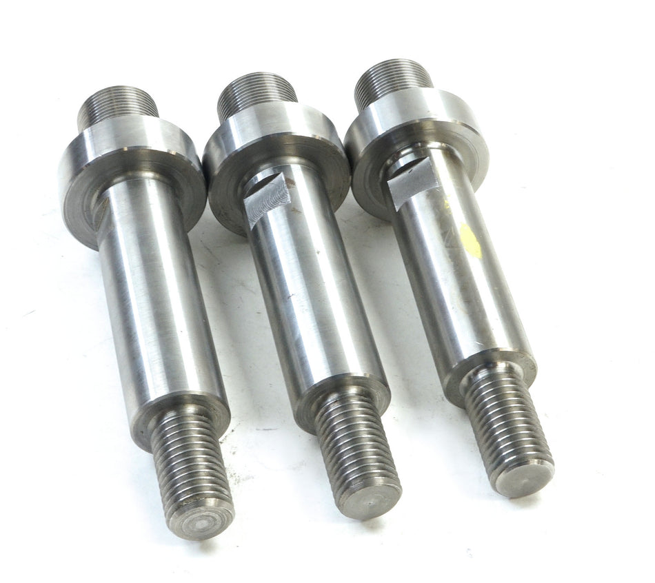 CNC Lot of 3  CNC Machinist Threaded Lathe Mandrel 1.505" OD 9" Length