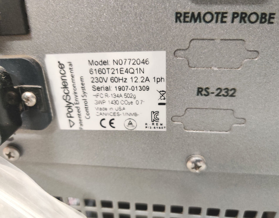 PolyScience Whispercool Water Chiller –10°C PerkinElmer N0772046 Working