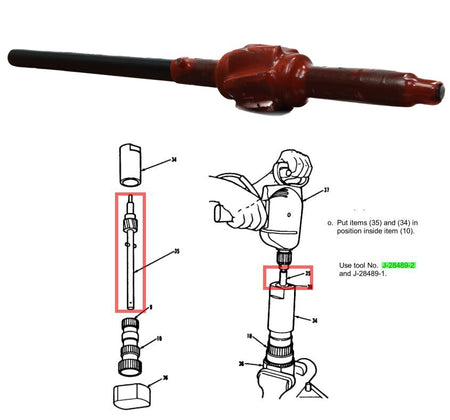 Kent Moore J-28489-2 Reamer Tool for Transmission Gear Shaft & Mainshaft Repair
