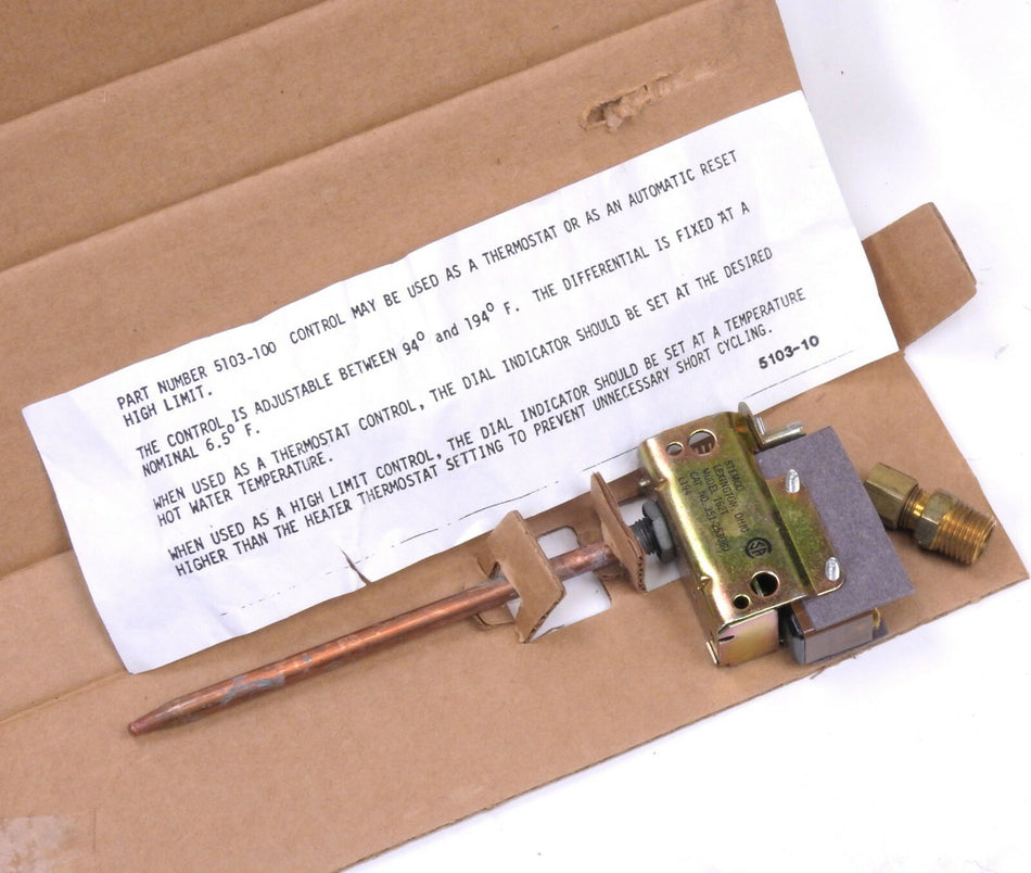 Stemco 162T Water Thermostat Thermostatic Switch Control  94° to 194° F