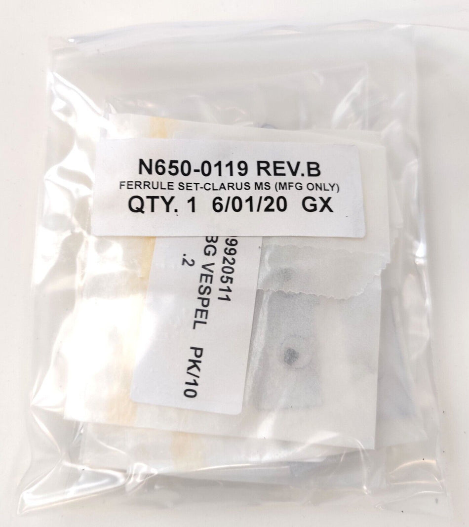 PerkinElmer N6500119 Ferrule Set for Clarus Mass Spectrometer