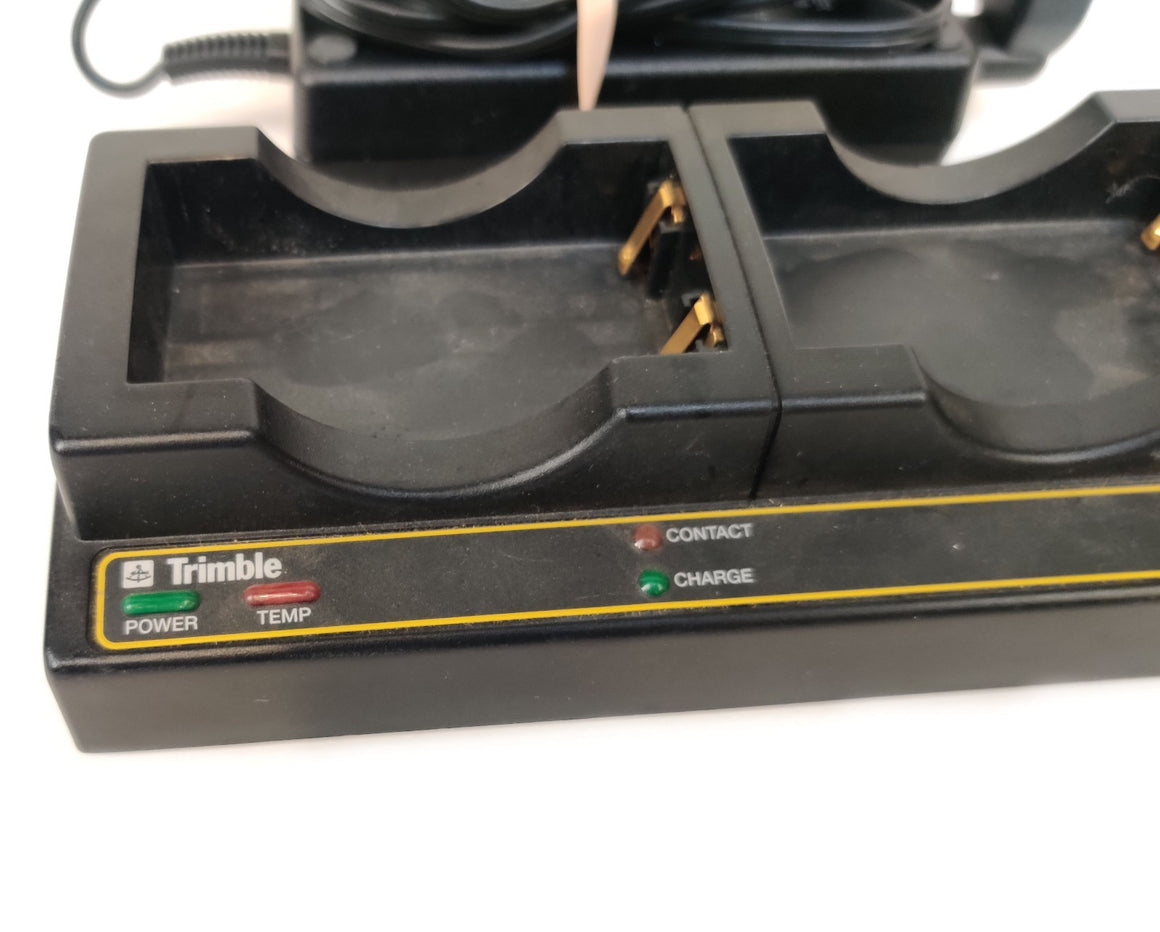 Trimble 5700 5800 R7 R8 GPS Dual Battery Charger Cradle w Power Supply Tested