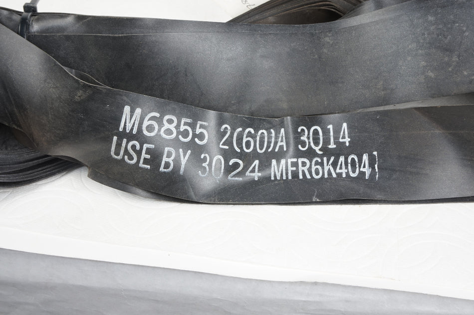 MilSpec MIL-R-6855 2" Chloroprene Rectangular Rubber Strip Class 2,Type A