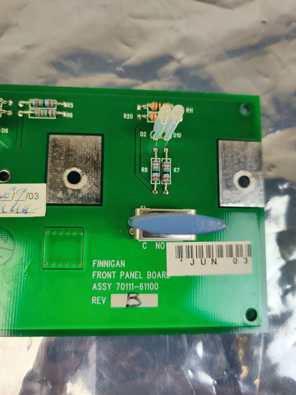 Thermo Thermo TSQ Quantum Vantage MS Front Panel PCB 70111-61100 Tested