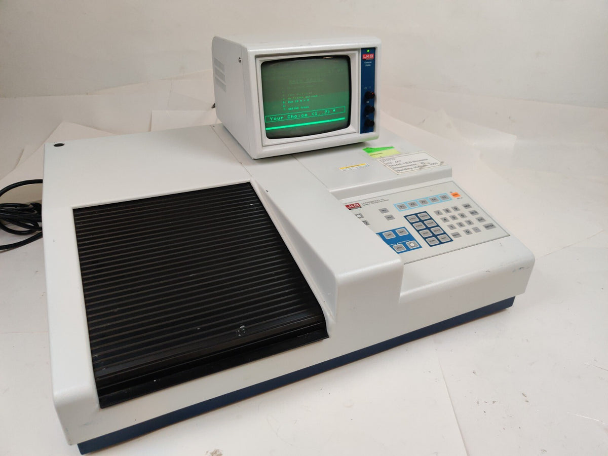 GE Akta Pharmacia LKB 2222-010 UltroScan XL Laser Desintometer w Display Monitor - 