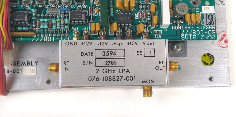 Harris Farinon 2Ghz Receiver LPA Assy SD-108777 076-108827-001 101-108828-SD1